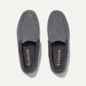 Rothy's Men's The Slipper Merino Wool in Mountain Grey Size 9